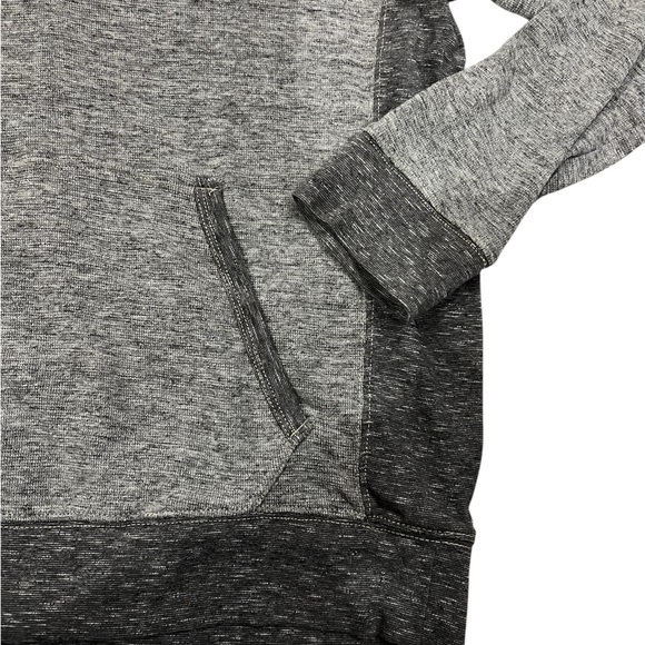 American Eagle Men's Medium Heather Gray Hooded Thermal Sweatshirt - Picture 2 of 2